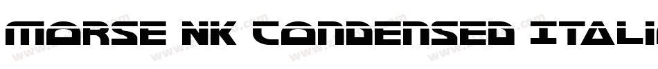 Morse NK Condensed Italic字体转换